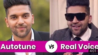 Real voice vs real song voice ,guru Randhawa ,real voice of guru randhawa