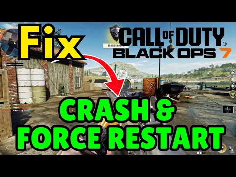black ops 7 crash and restart PC Fix