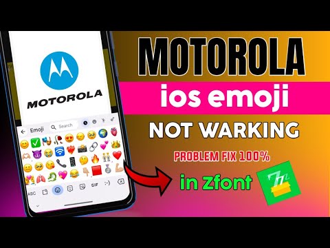 Motorola iOS Emoji apply Zfont || Motorola Device me ios emoji kaise add kare || Motorola iOS emoji