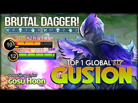 Powerful Dagger Still Exist! ɢᴏsᴜ Simp a.k.a ɢᴏsᴜ Hoon Top 1 Player Gusion S13 - Mobile Legends