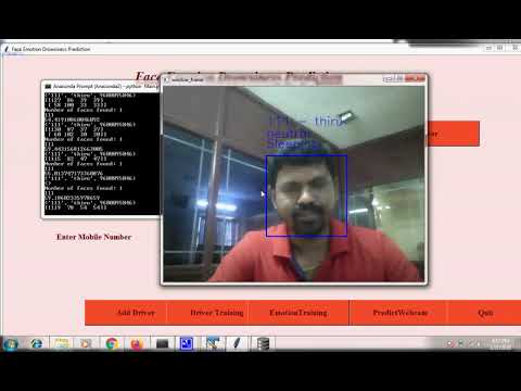 Face detection along with Emotion and Drowsiness detection | ieee project demo