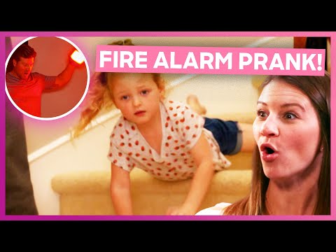 Adam Busby Pranks His 6 Daughters With FAKE FIRE! | OutDaughtered