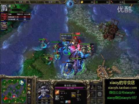 【胜负不清楚】魔兽争霸xiaoy解说th000 vs zdr AM