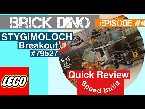 LEGO Jurassic World Fallen Kingdom: Stygimoloch Breakout #79527 Review & Speed Build