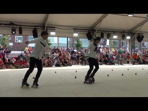 2018 IFWC Pair Slalom 3rd Place Chiu Yin Hsuan & Hsieh Mu Lun (TWN)