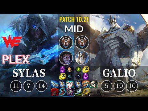 WE Plex Sylas vs Galio Mid - KR Patch 10.21
