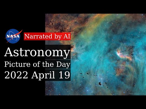 APOD: 2022-04-19 - Stars and Globules in the Running Chicken Nebula (Narrated by Amy)