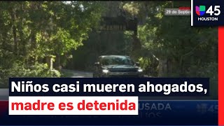 Mother of three arrested after attempted drowning incident in pond