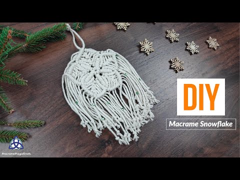 DIY Macrame Christmas Tree Decoration EASY Christmas Crafts