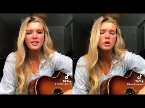 Kenedi Anderson singing “Tennessee Whiskey” by Chris Stapleton on TikTok