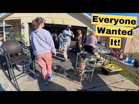 This Garage Sale Had A BIDDING WAR!