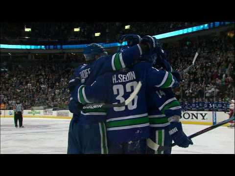Canucks Vs Flames - Daniel Sedin 2-1 Goal - 01.09.10 - HD