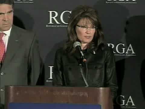 Palin's RGA Press Conference