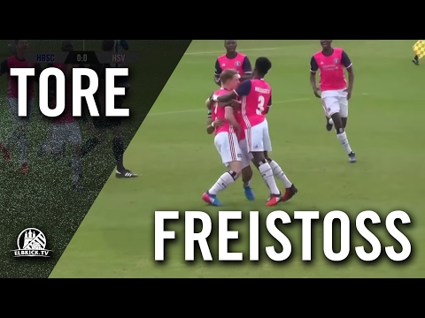 Freistoßtreffer von Marco Drawz (Hamburger SV, U19 A-Junioren) | ELBKICK.TV