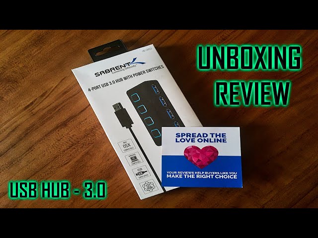 Vídeo relacionado con SABRENT Hub de 7 Puertos USB con interruptores de alimentación Individuales y LED | USB 3.0 | Incluye Adaptador de Corriente de 36W 12V/3A | para PS5, Xbox, PC, Gaming [HB-BUP7]