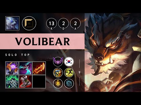 Volibear Top vs Renekton - KR Master Patch 25.13