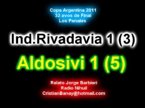 Independiente Rivadavia 1 ( 3) Aldosivi 1 (5) Copa Argentina 2011-12  Los penales