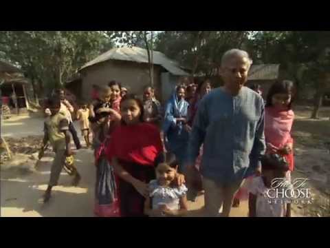 穆罕默德-尤努斯用小額信貸攻克貧困問題。 (Muhammad Yunus Attacks Poverty with Microcredit)