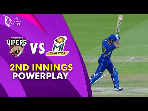 2nd Innings Powerplay | Desert Vipers vs MI Emirates | Qualifier 1 | DP World ILT20 | M3Y1J
