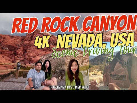 4K Walking & Driving Tour Red Rock Canyon Las Vegas | Stunning Scenic Views & Hikes Guide NEVADA