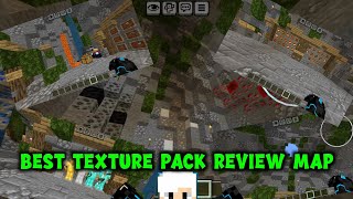 Best texture pack review map For MINECRAFT PE 🔥