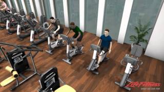 preview picture of video 'Fitness Island Fitnessbereich (Animation Life Fitness)'