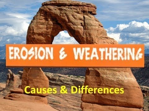 Erosion and Weathering for Kids -Causes and Differences