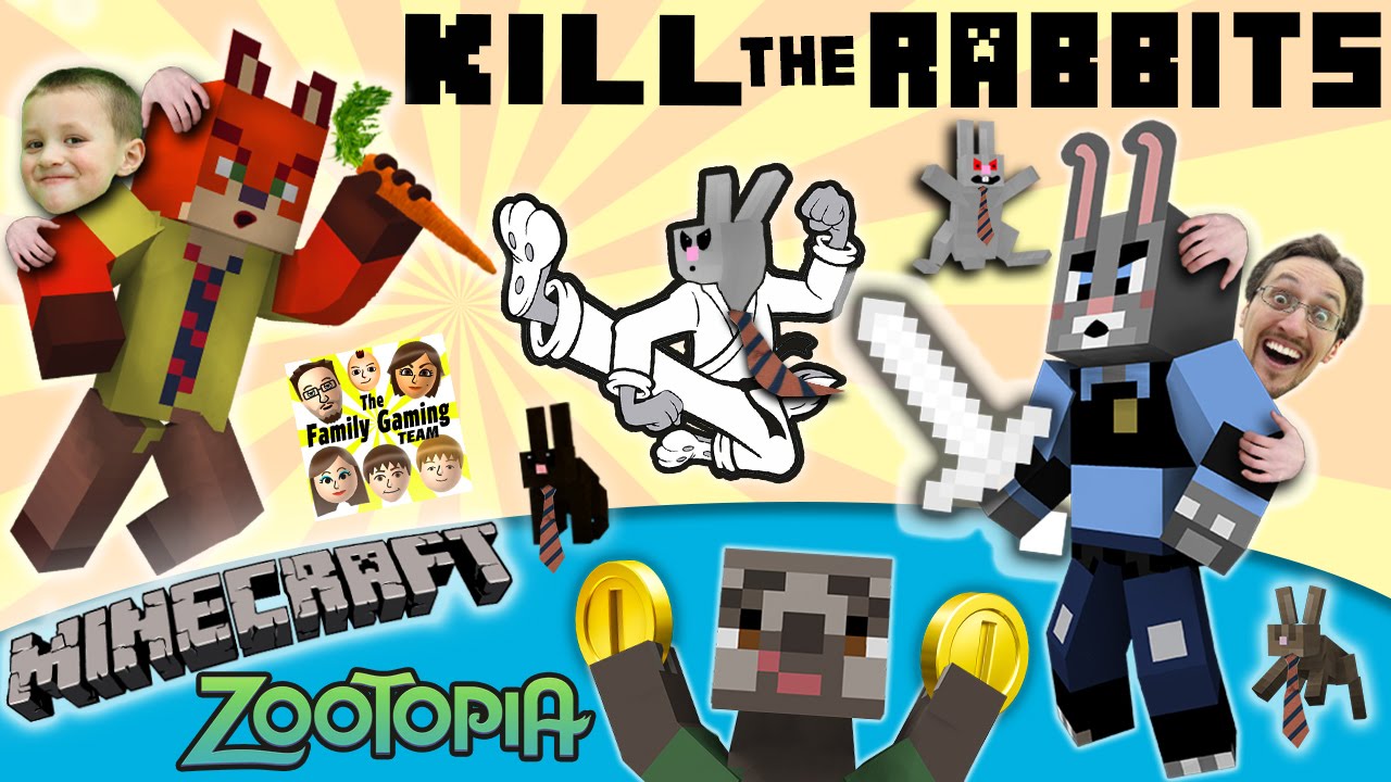 Minecraft Zootopia Nick Judy Kill The Sloth Rabbits Fgteev