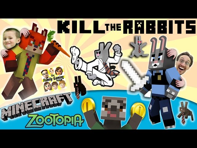 Minecraft Zootopia Nick Judy Kill The Sloth Rabbits Fgteev