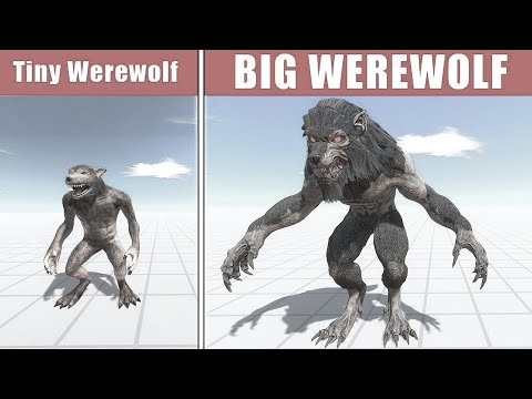 Tiny Werewolf vs Big Werewolf in Spike Challenge and Deathrun!