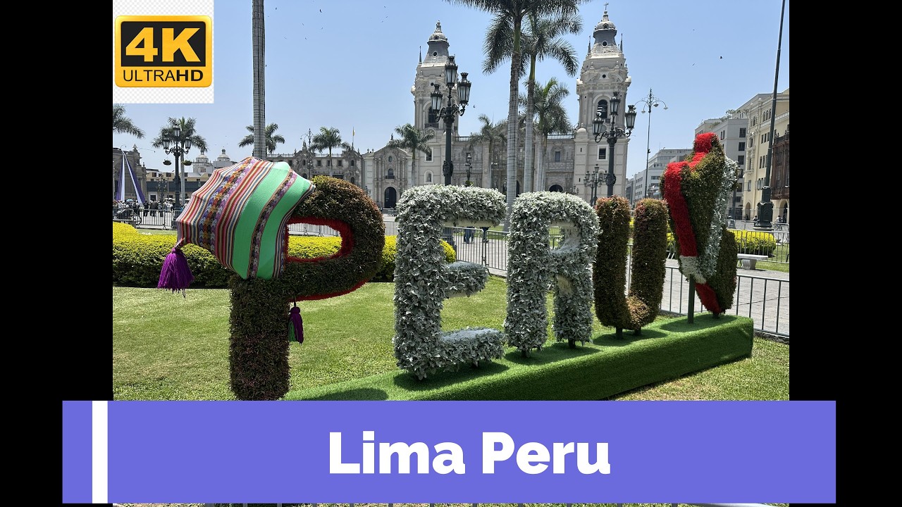 The Heart of Lima Peru | Plaza de Armas & Market Tour (4K)