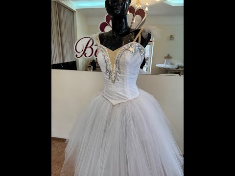 Балетный костюм для Вальса снежинок Щелкунчик Коппелия P 0204 - video 5