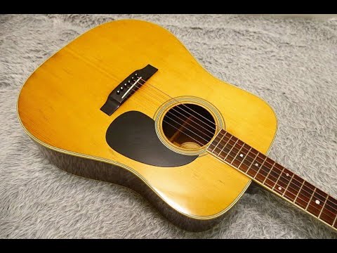 1977 made MILES 2000 D-25 Solid top Vintage Acoustic Guitar Made in Japan image 26