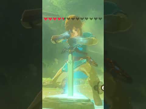 Getting the master sword with 12.75 hearts #nintendo #zelda