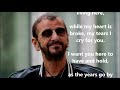 Photograph  RINGO STARR (with lyrics)