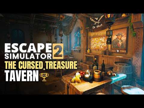 Escape Simulator 2 — The Cursed Treasure: Tavern 100% | All Tokens & Puzzle Solutions