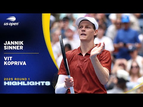 Jannik Sinner vs. Vit Kopriva Highlights | 2025 US Open Round 1