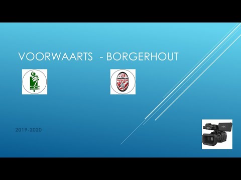Zaalcompetitie 2019-2020 Voorwaarts - Borgerhout 08/02/2020