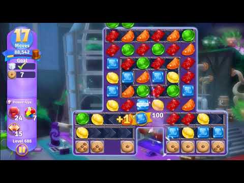Wonka's World of Candy Level 688 - NO BOOSTERS + FULL STORY 🍫 | SKILLGAMING ✔️