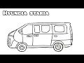 How To Draw Hyundia Staria For Kids Very Easy🍋 Drawing Lesson For Children 🍉 Toddler 🍎