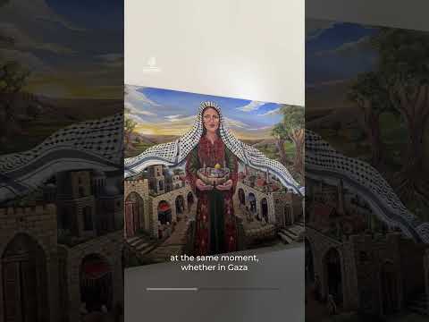 Palestinian collective uses art to connect Gaza and the West Bank | AJ #shorts