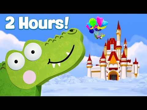 Silly Crocodile | 2 Hours of Crocodile Cartoons For Kids | Featuring Hiding Crocodile