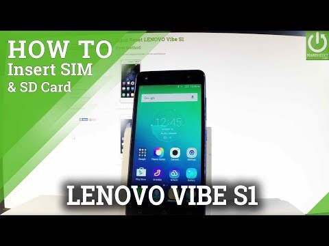 How to Insert SIM & SD in LENOVO Vibe S1 - Micro SIM and SD Slot