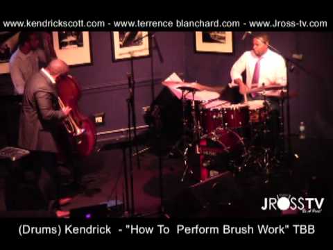 James Ross @ Kendrick Scott (Drums) - "Brush Work Slow Groove" - www.Jross-tv.com