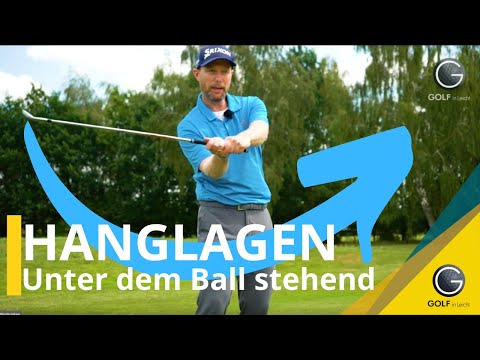GOLF SLOPES - STANDING UNDER THE BALL - GOLF TECHNIQUE