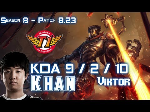 SKT T1 Khan VIKTOR vs CAMILLE Top - Patch 8.23 KR Ranked