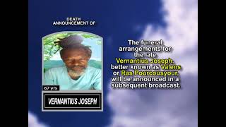 Vernantius Joseph ~ Medium Obituary
