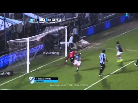 Gol de Boggino. Temperley 1 - Belgrano 1. Fecha 23. Primera División 2015. FPT.