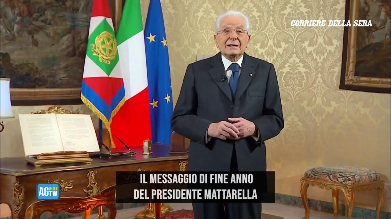 Mattarella, il messaggio di fine anno