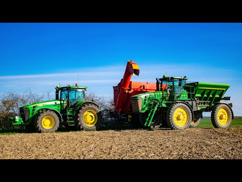Agroservis Višňové- Přihnojování 2020- John Deere 4930 & John Deere 8530+Annaburger HTS 33.79